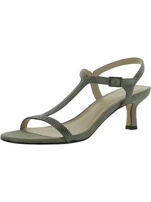 Iya Womens Buckle Textured Heels
