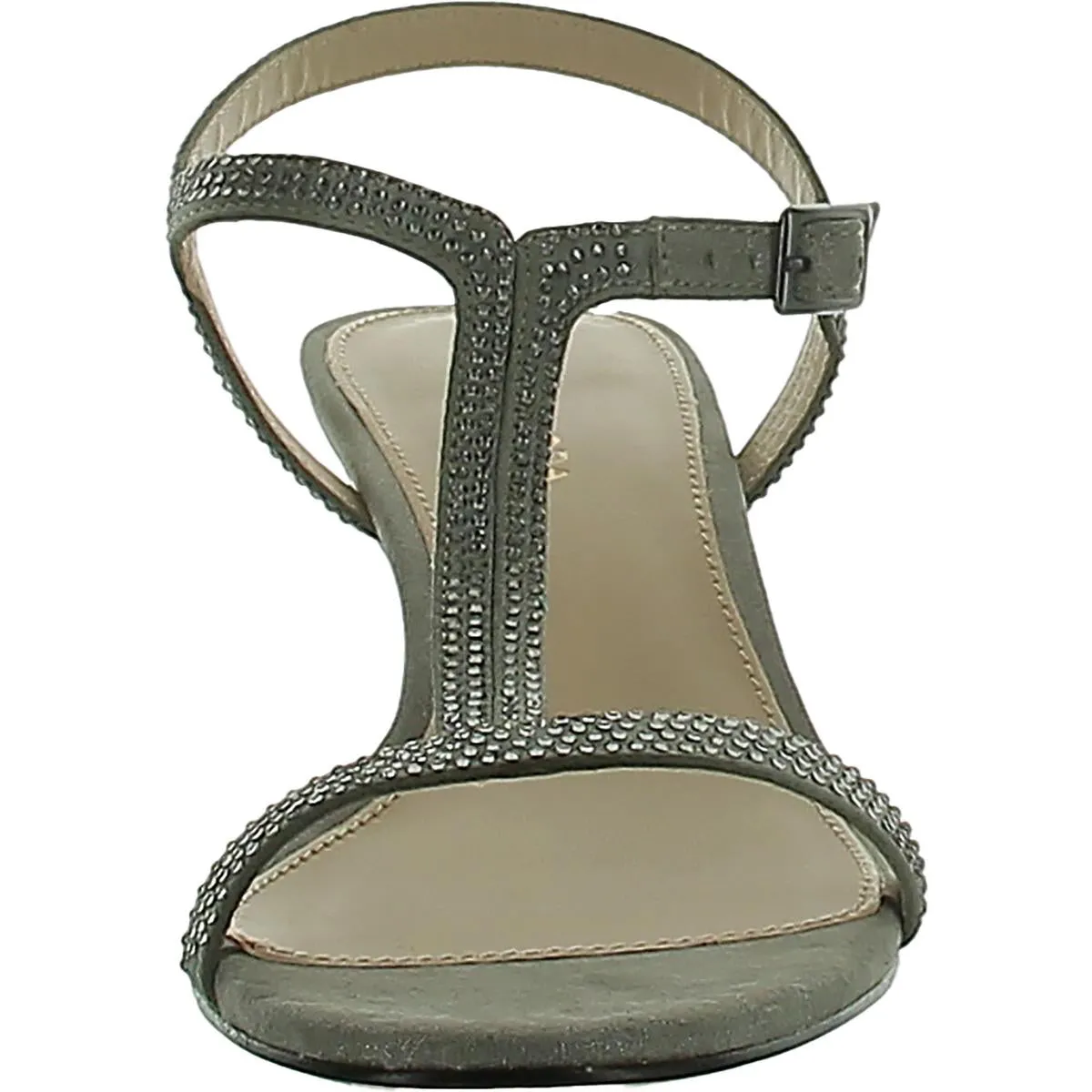 Iya Womens Buckle Textured Heels