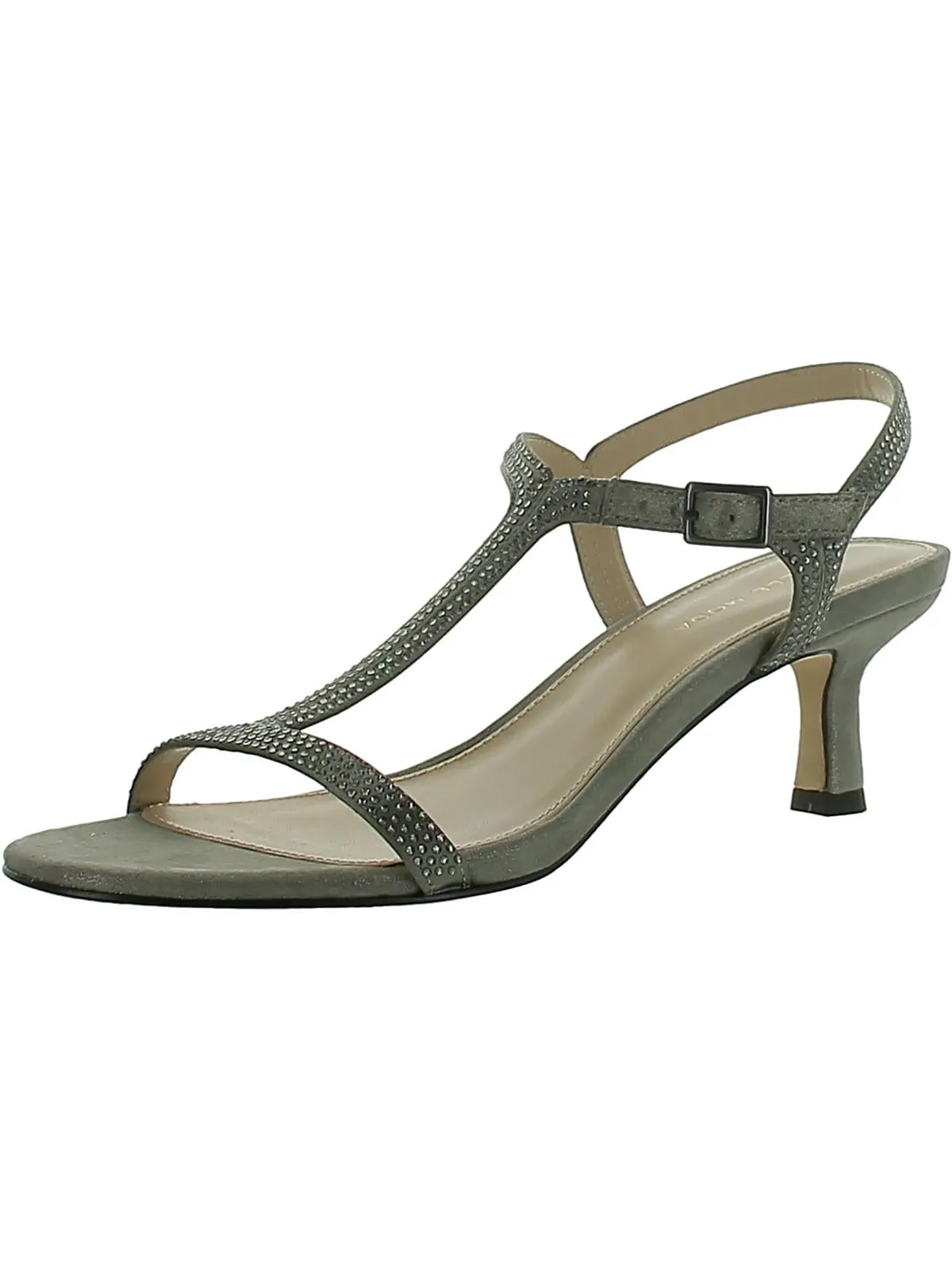 Iya Womens Buckle Textured Heels