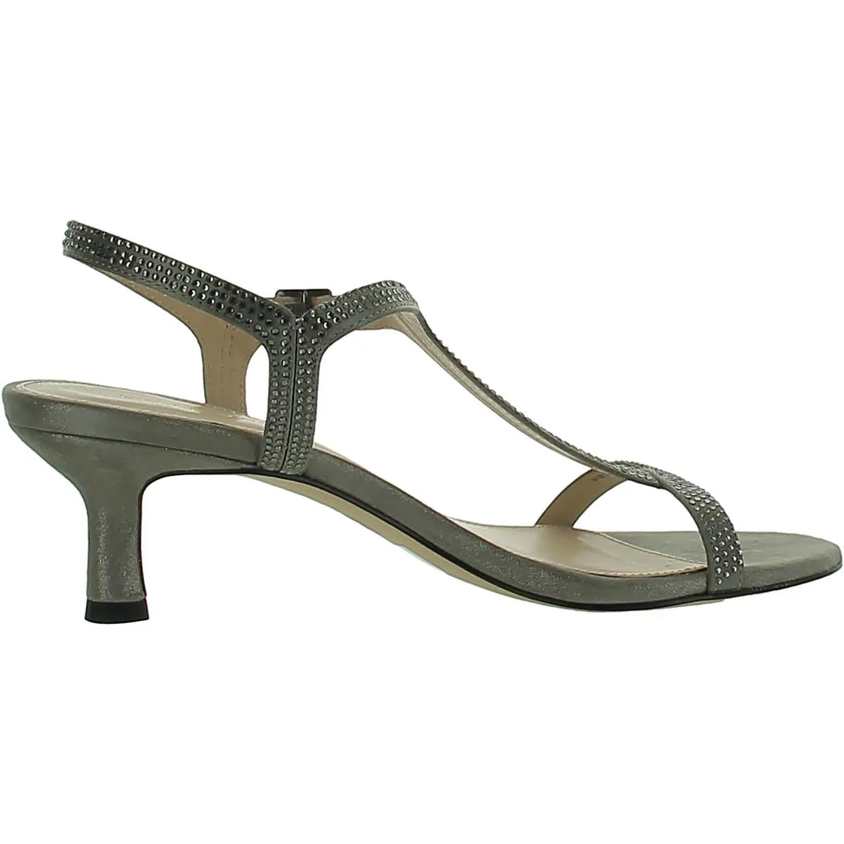 Iya Womens Buckle Textured Heels