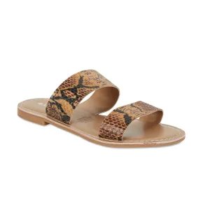 Izzy Slide in Python Leather