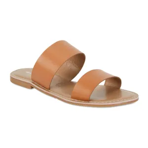 Izzy Slide in Tan Smooth Leather
