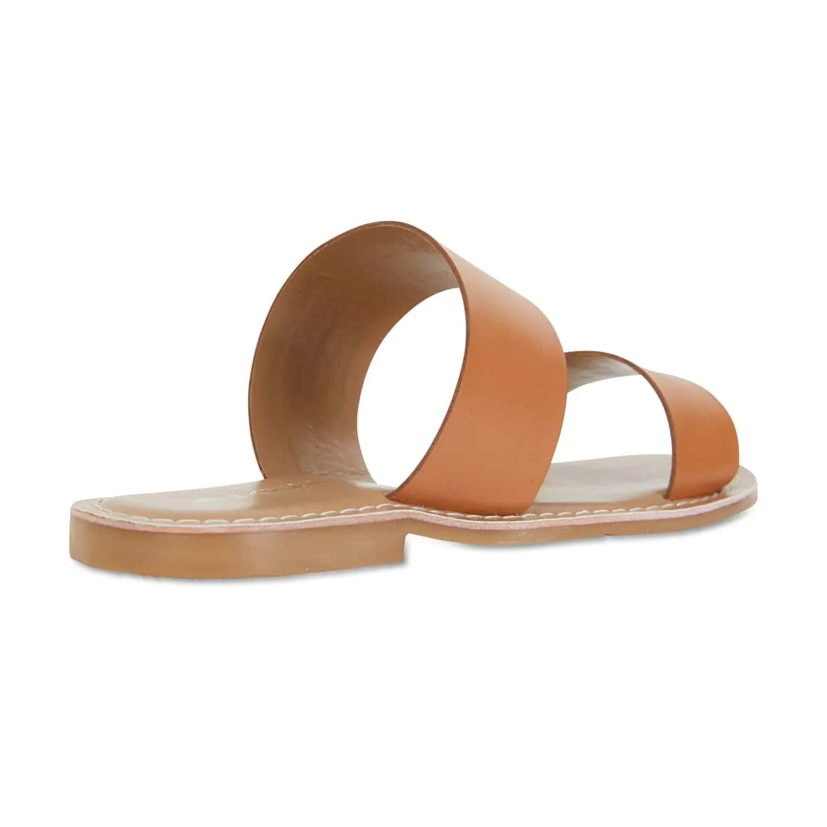 Izzy Slide in Tan Smooth Leather