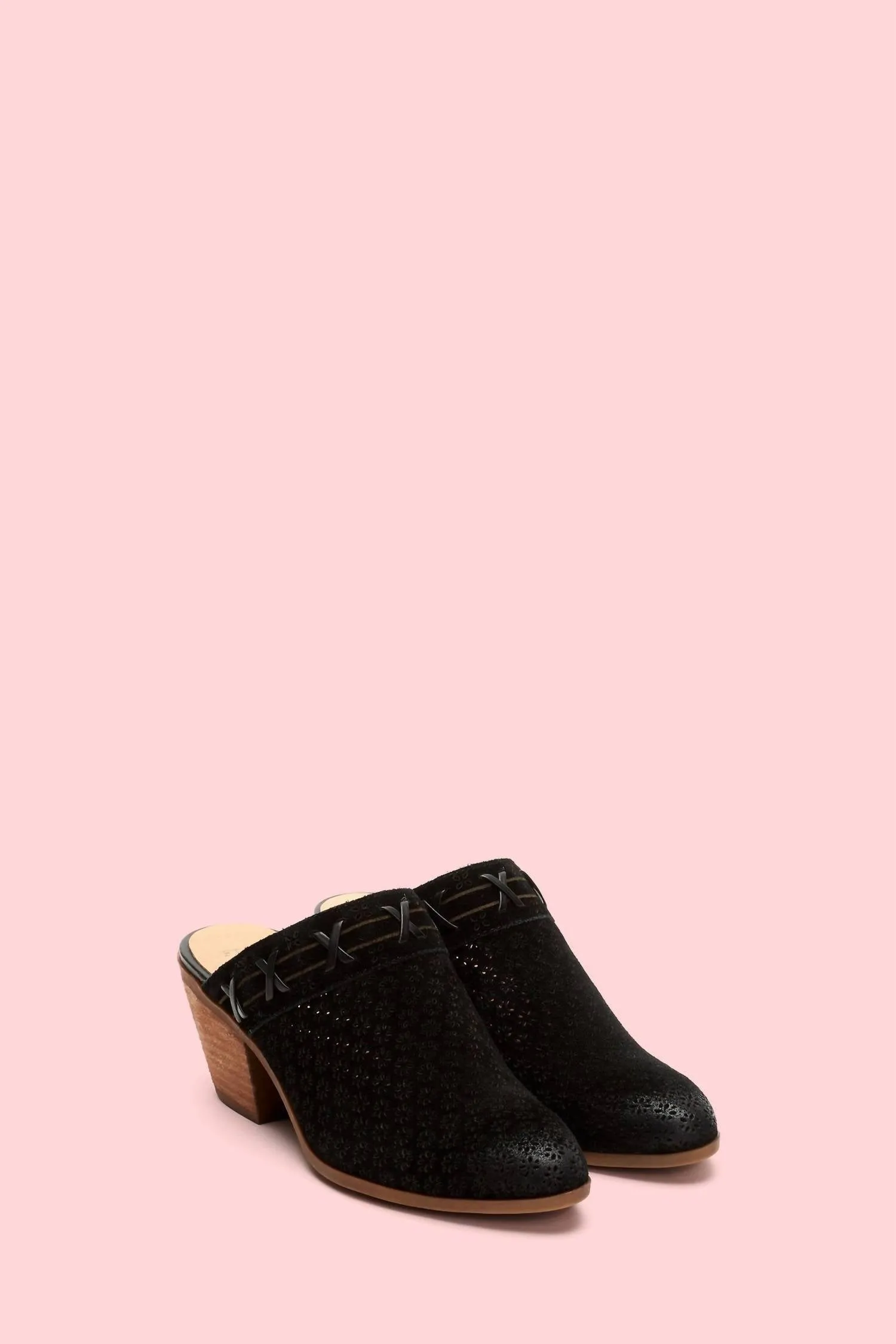 Jacy Perf Mule In Black