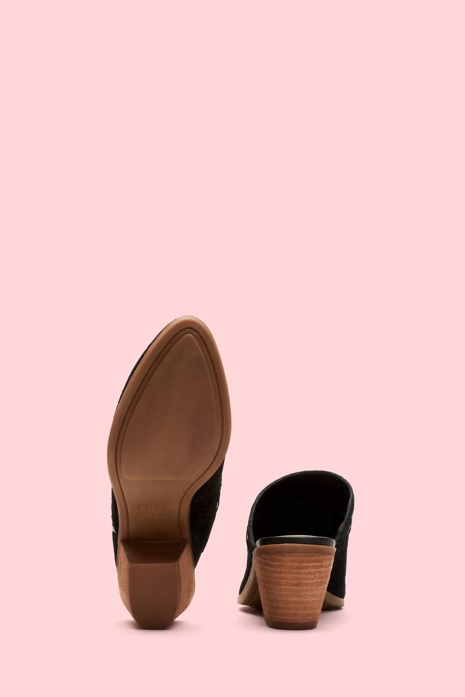 Jacy Perf Mule In Black
