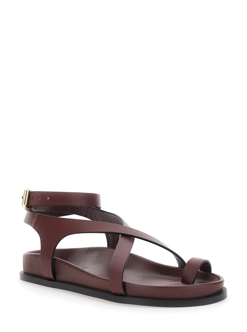 Jalen Slim' Bordeaux Sandals