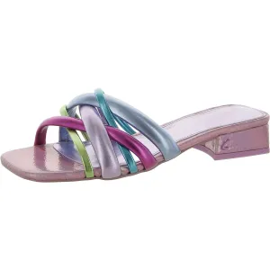 Janessa Womens Open Toe Slip On Heels