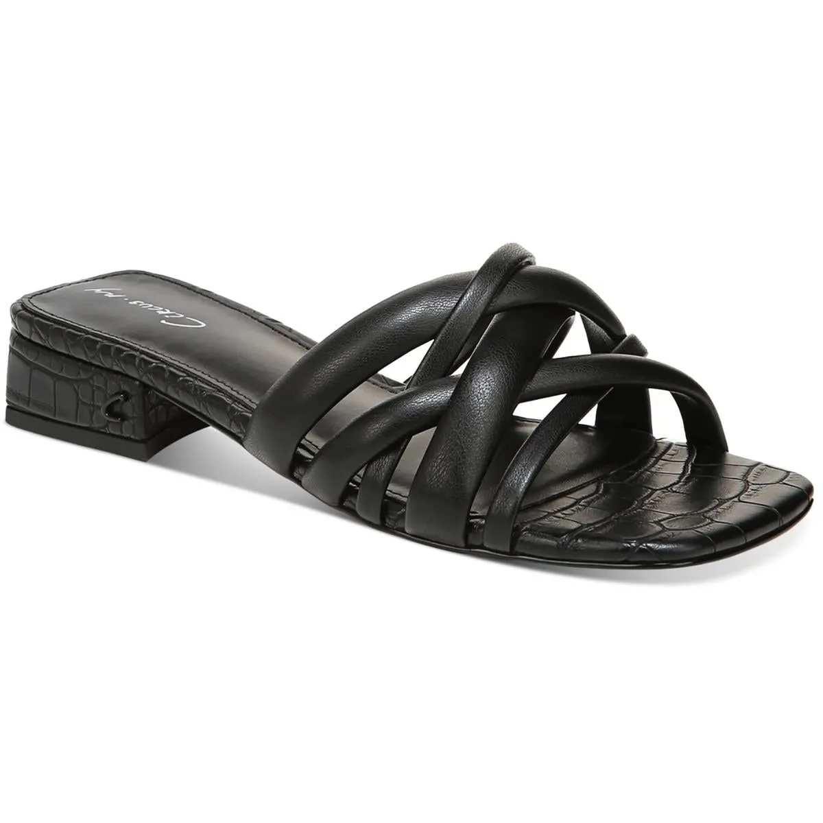 Janessa Womens Open Toe Slip On Heels