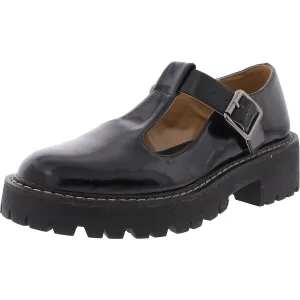 JANNE Womens Cushioned Footbed Man Made Mary Janes