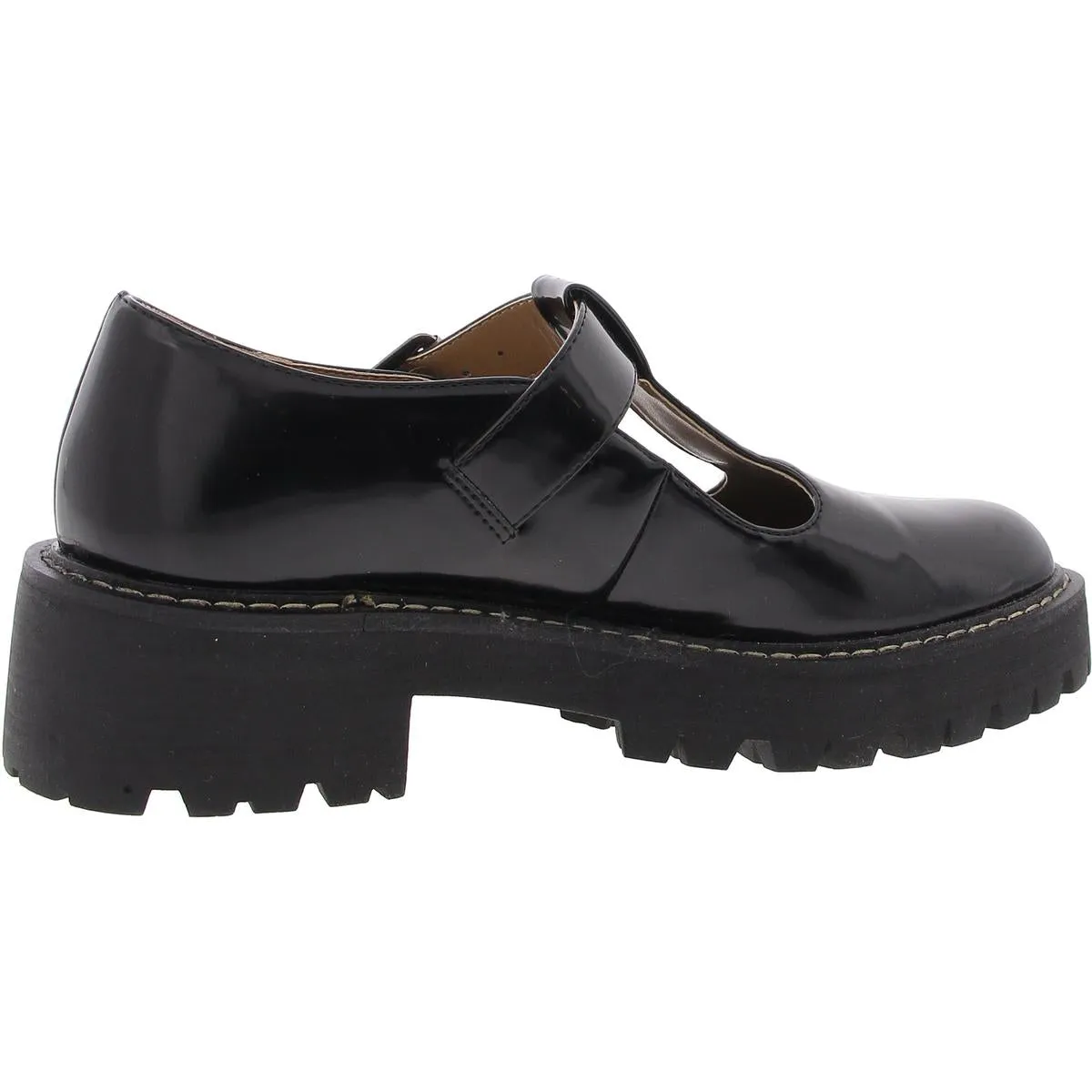 JANNE Womens Cushioned Footbed Man Made Mary Janes