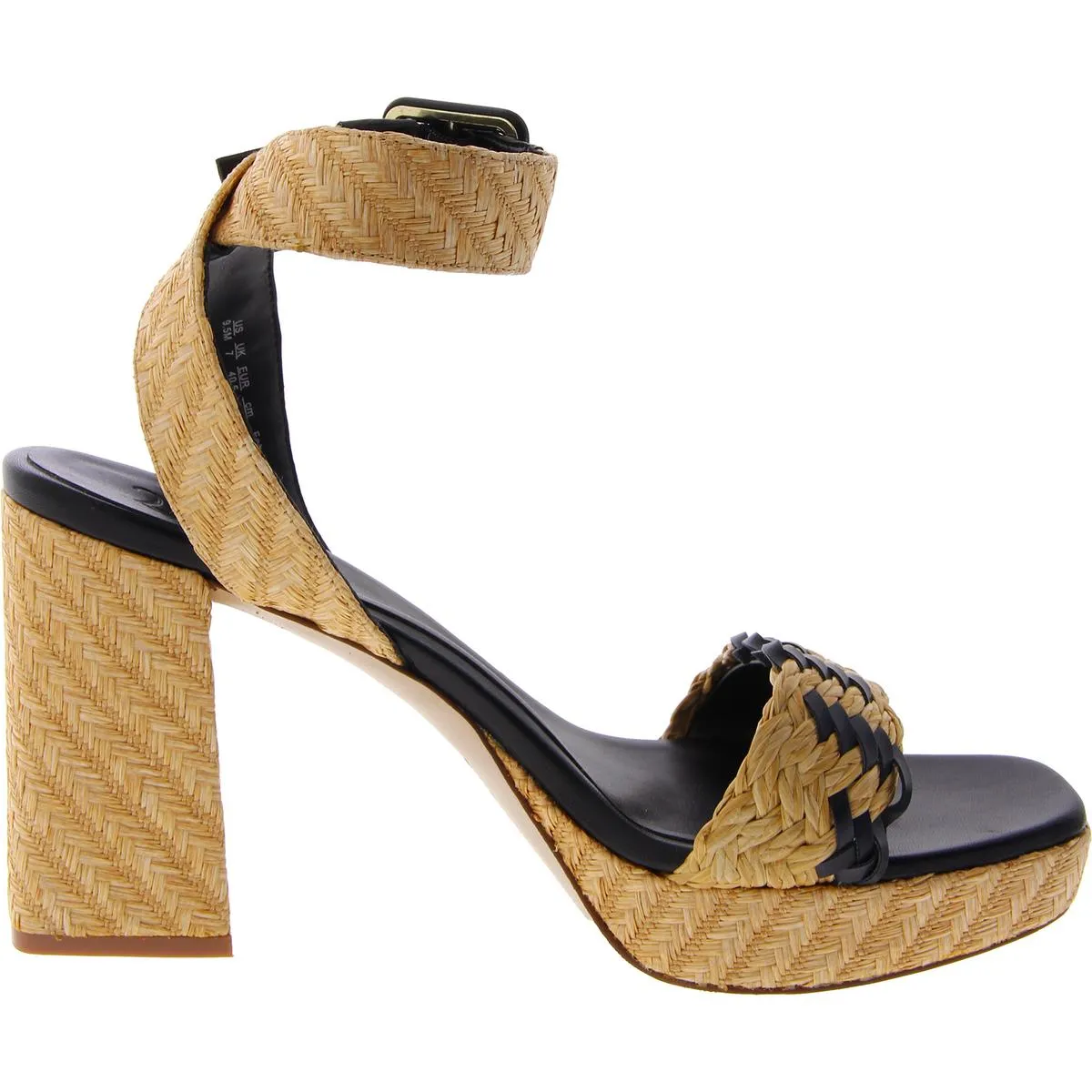 JASELLE 2 Womens Braided Straw Ankle Strap