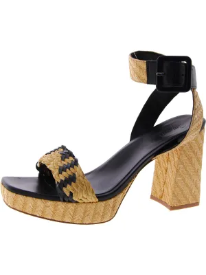 JASELLE 2 Womens Braided Straw Ankle Strap