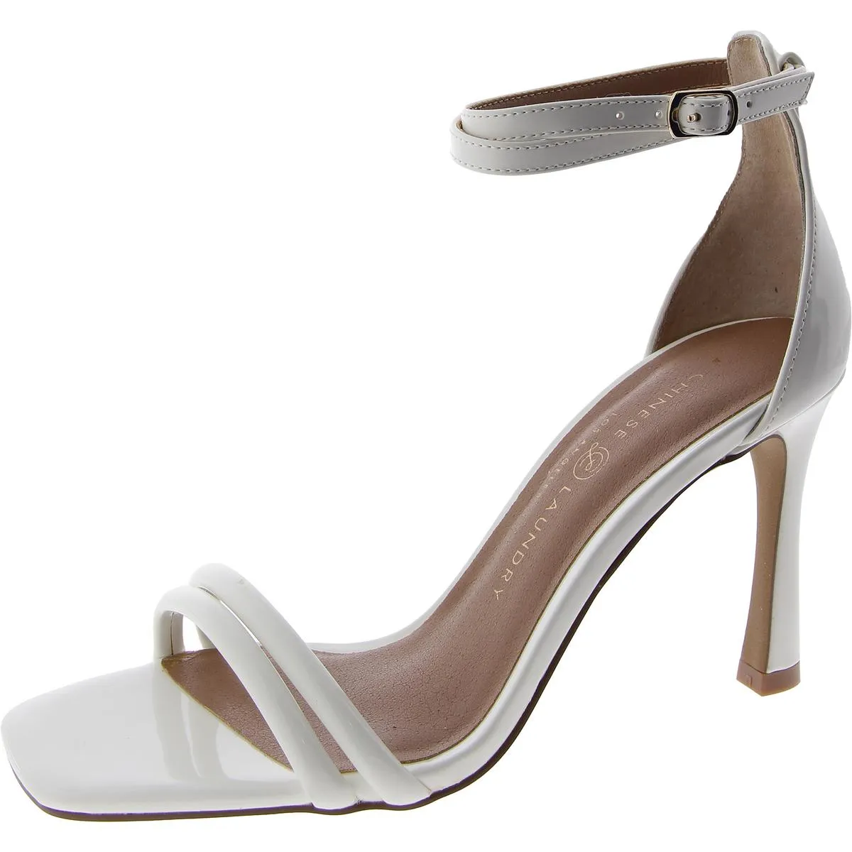 Jasmine  Womens Solid Heels Ankle Strap