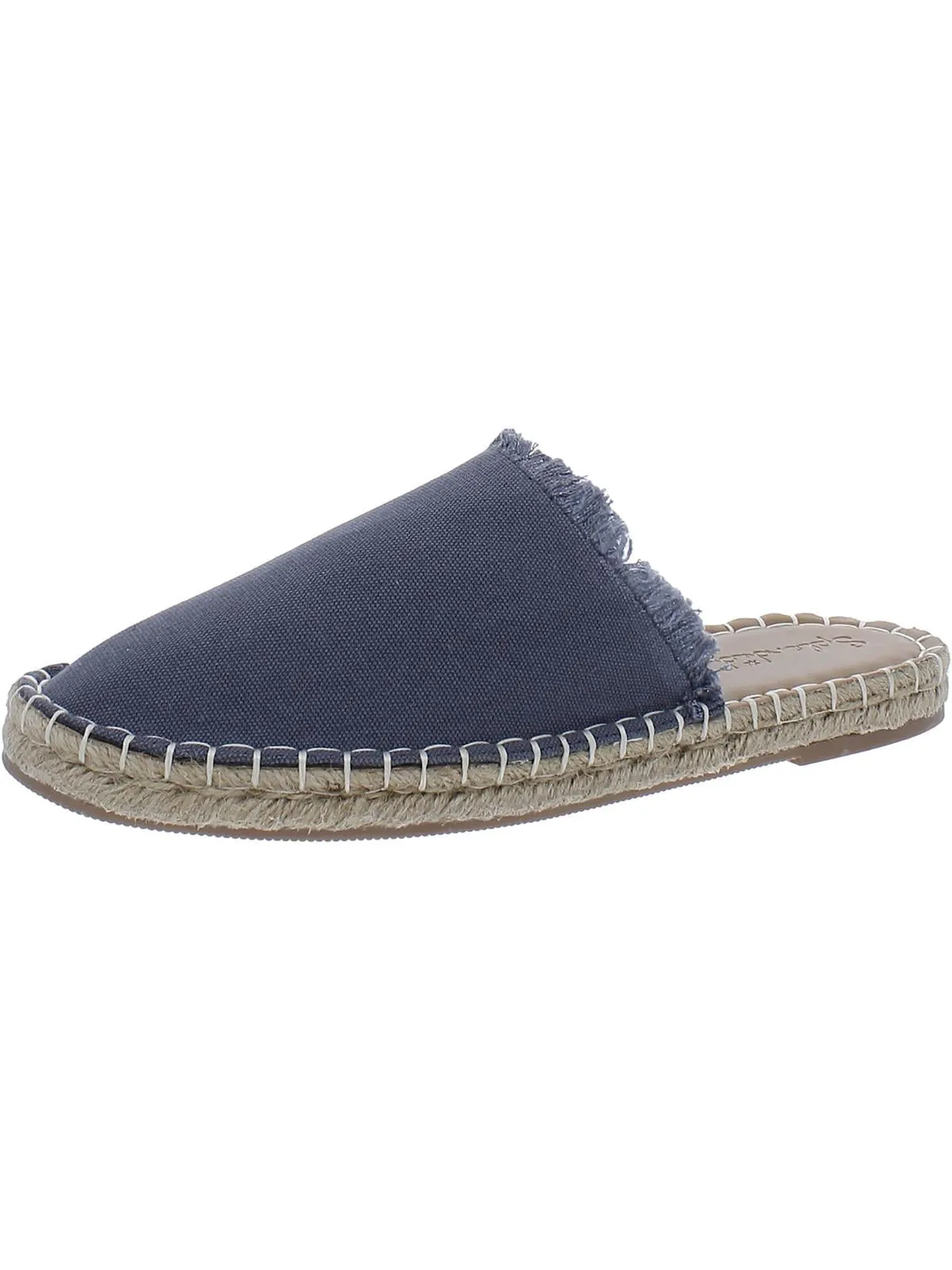 Jaycee Womens Woven Slip On Mule Sandals