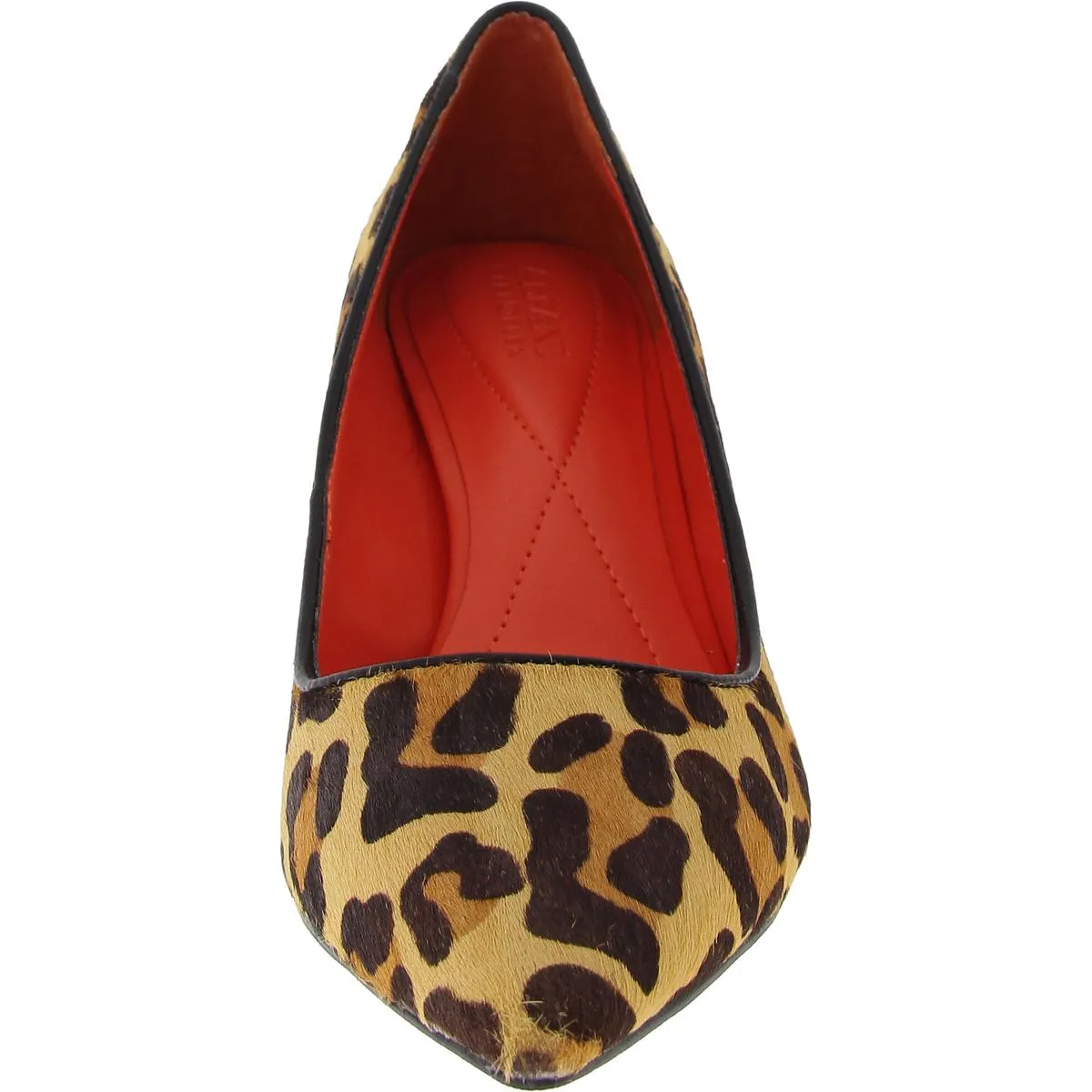 Jenonn Womens Calf Hair Pointed Toe Pumps