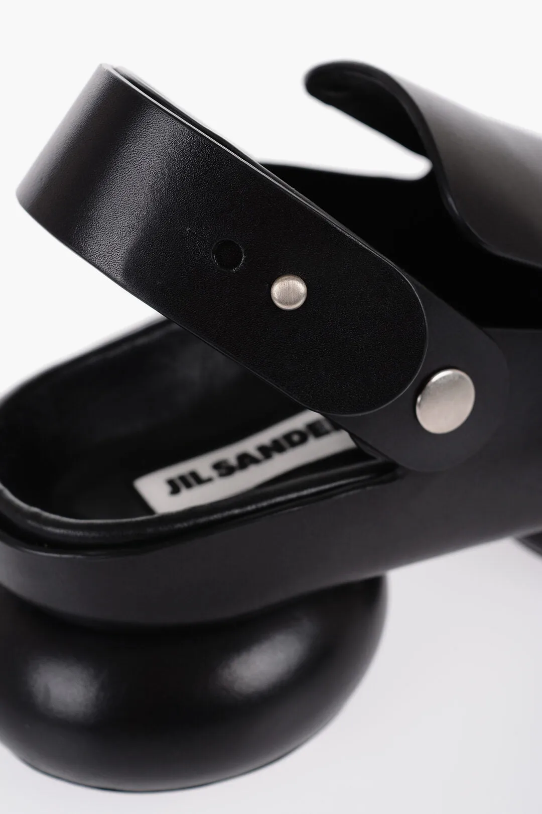 Jil Sander Chunky Sole Leather Slingback Sandals
