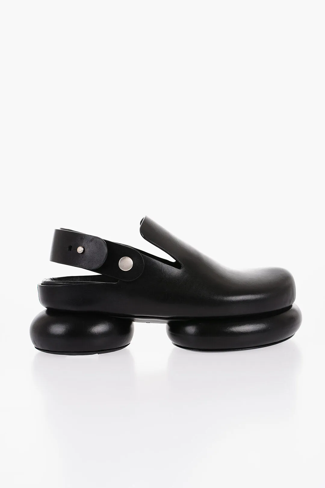 Jil Sander Chunky Sole Leather Slingback Sandals