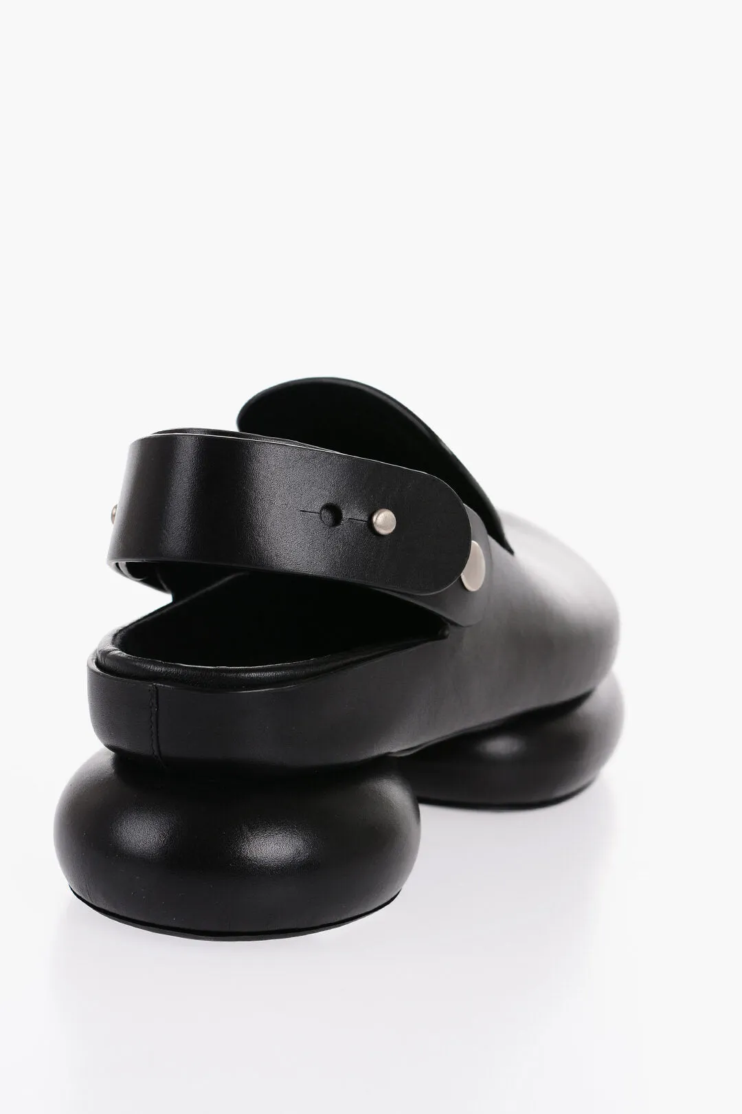 Jil Sander Chunky Sole Leather Slingback Sandals
