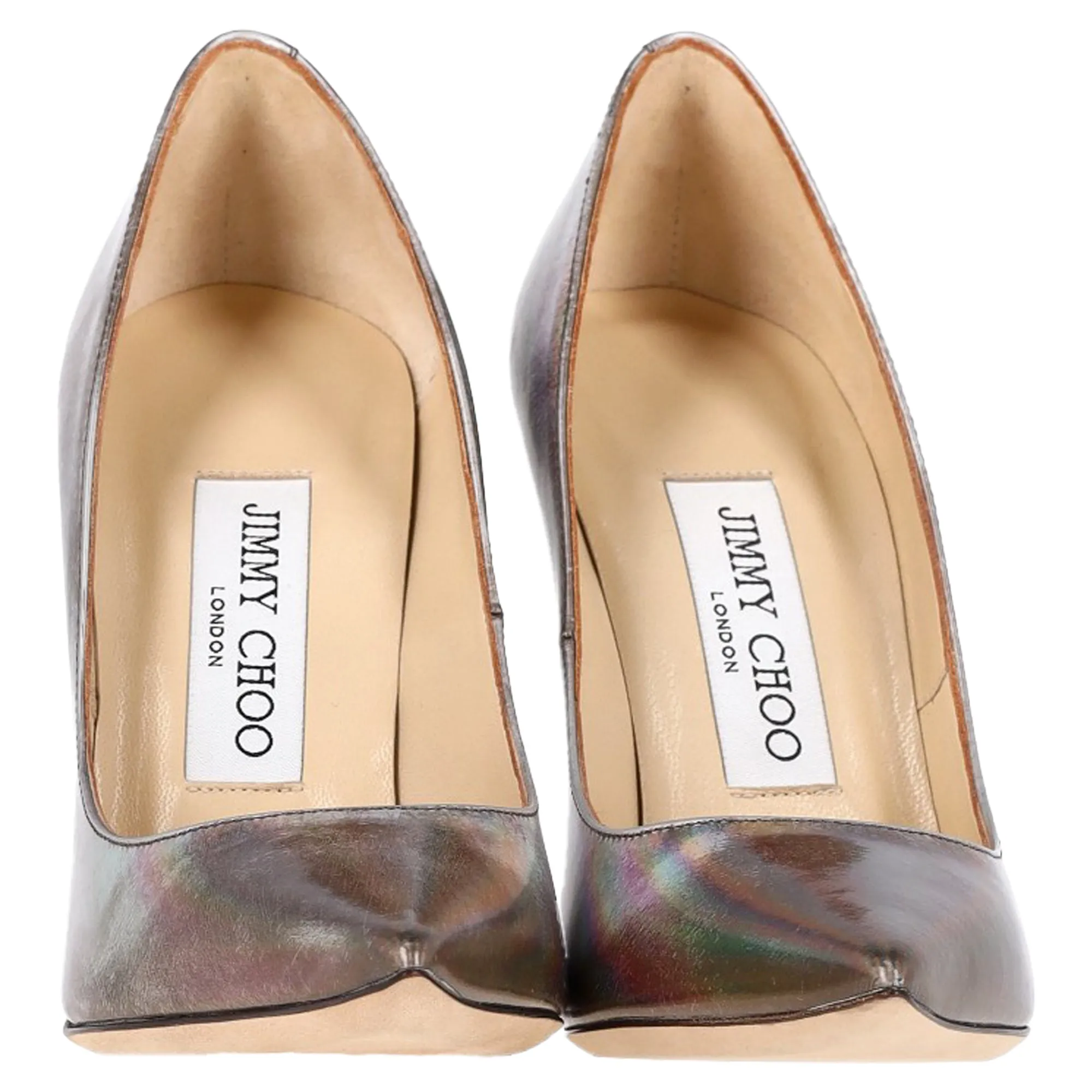 Jimmy Choo Anouk Disco Mirror Pumps in Multicolor Leather