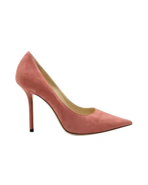 Jimmy Choo Love Pumps in Pink Suede