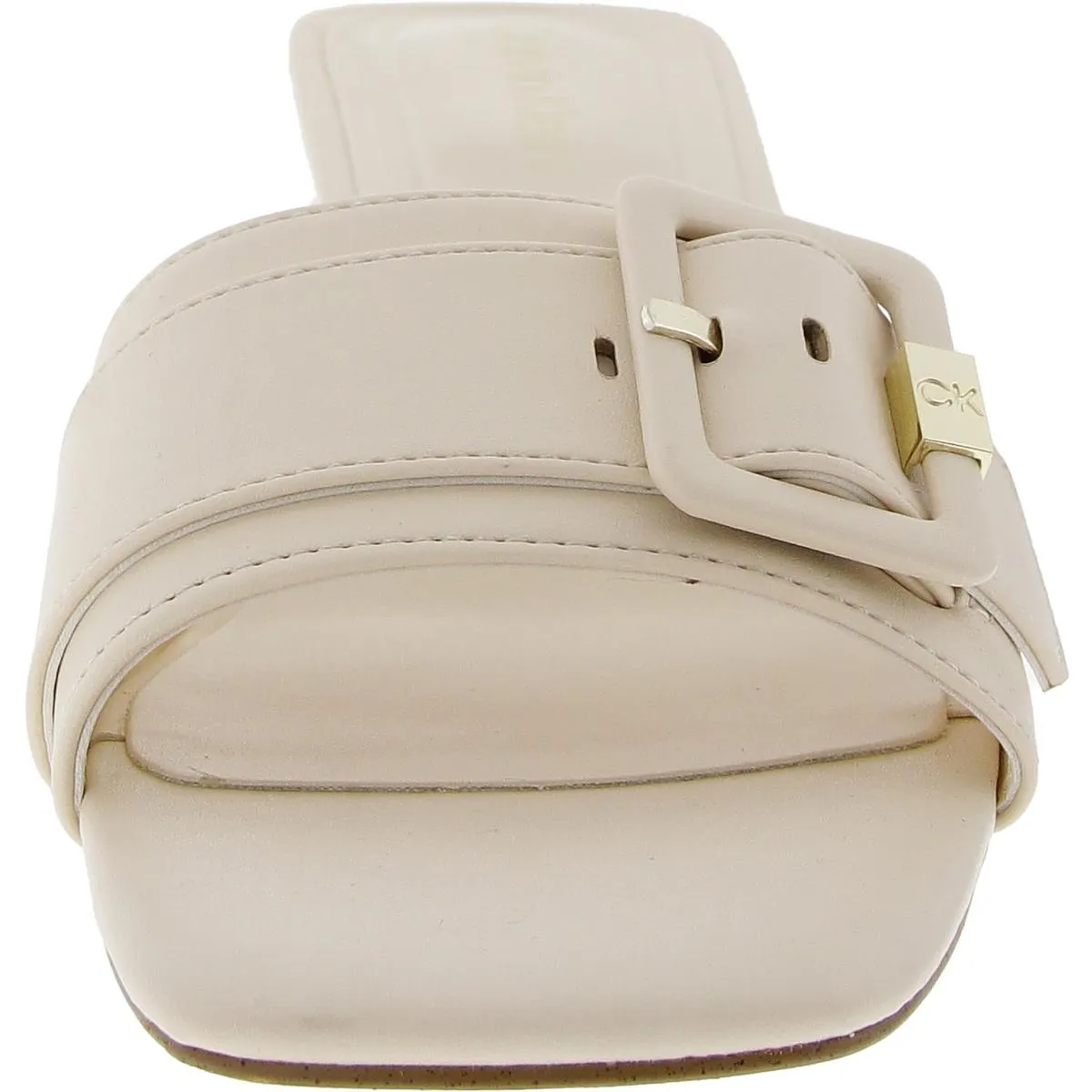 Jolaine Twist Womens Padded Insole Leather Heels