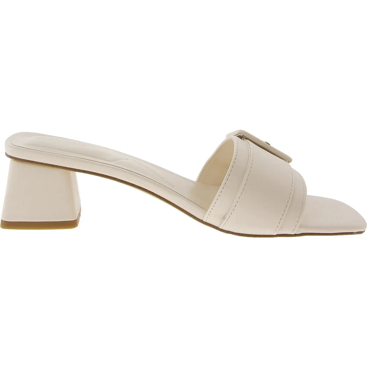 Jolaine Twist Womens Padded Insole Leather Heels
