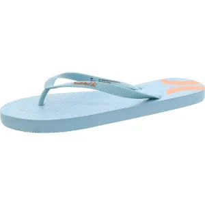Jollie Womens Logo Rubber Flip-Flops