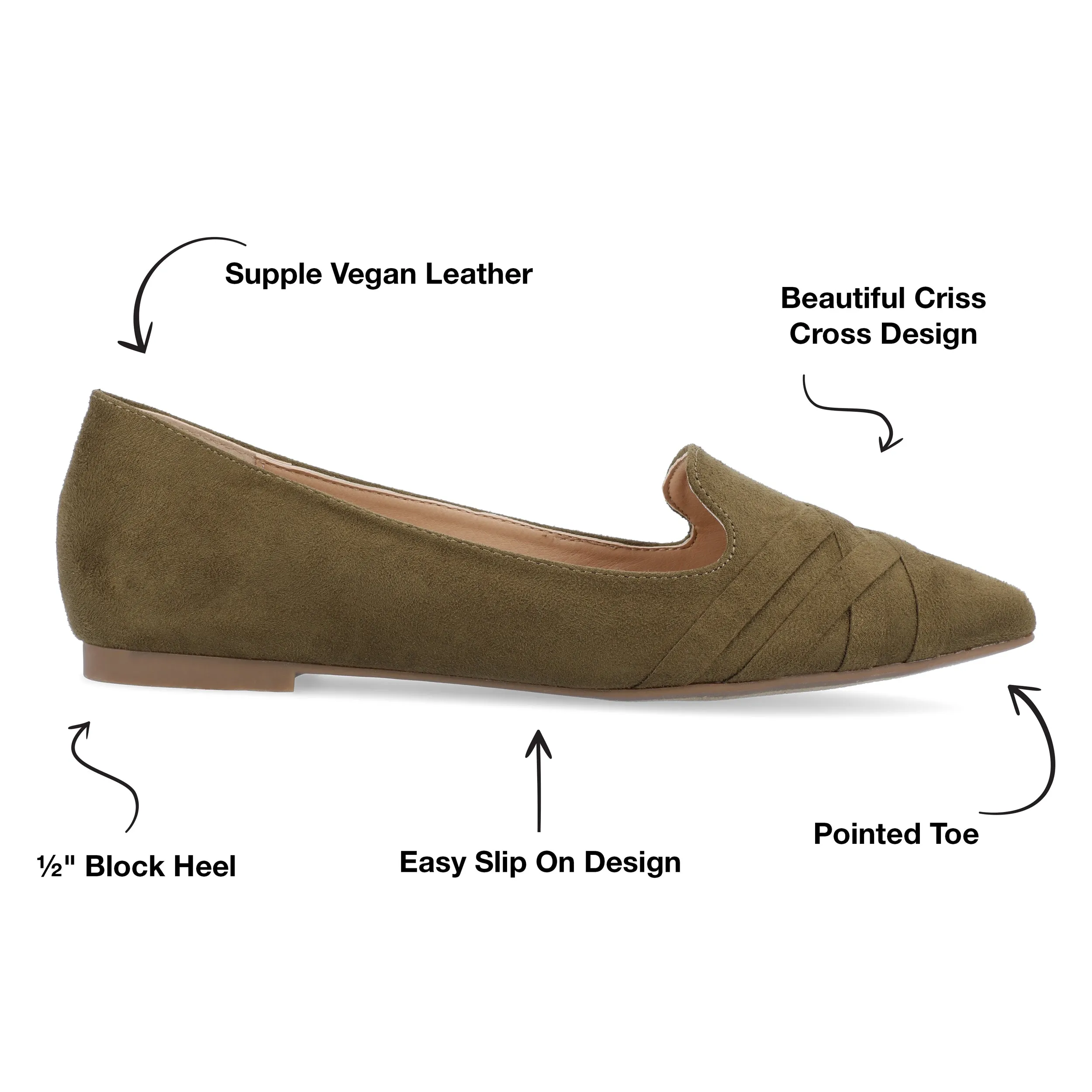 Journee Collection Women's Mindee Flat