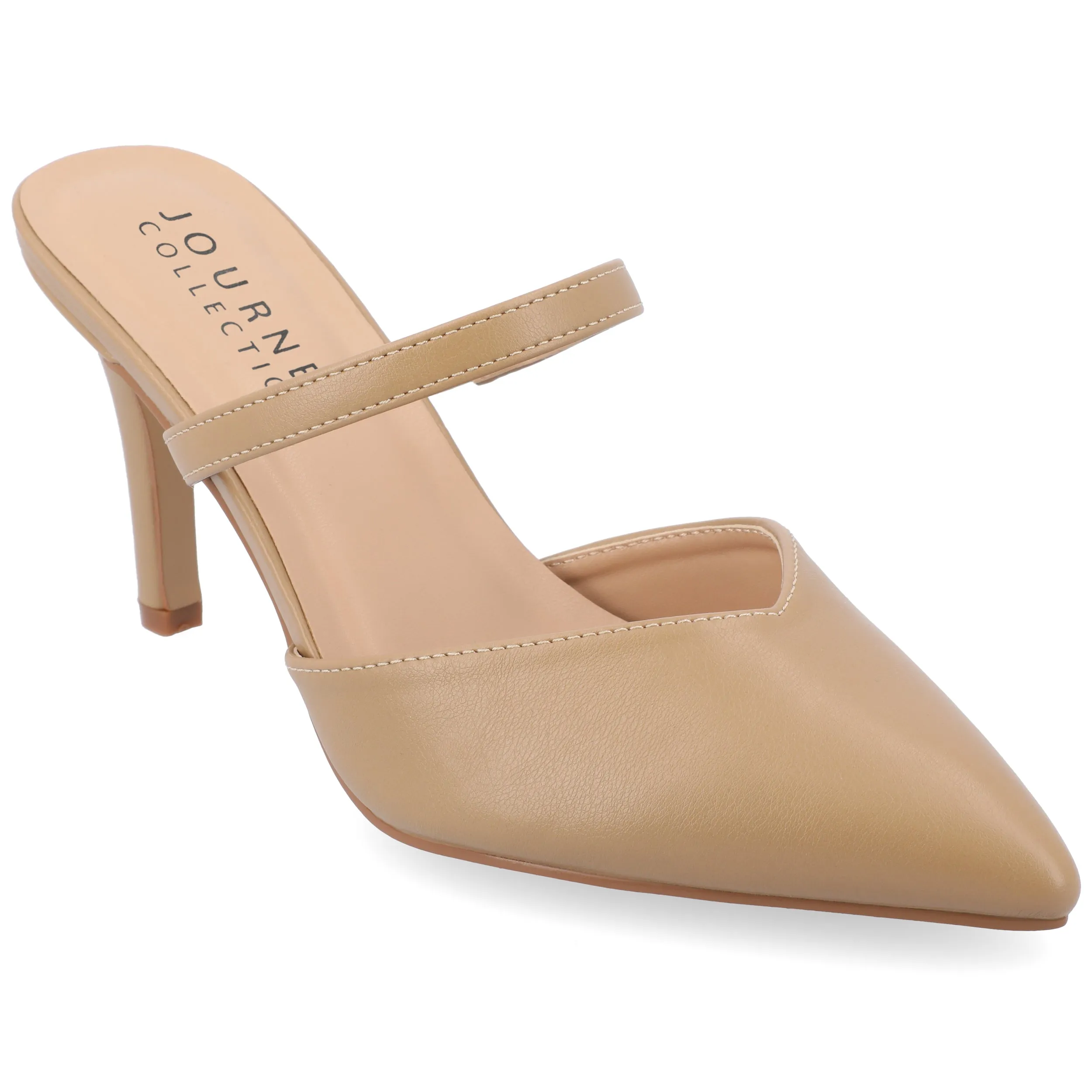 Journee Collection Women's Narrow Width SuperNatural Tru Comfort Foam YVON Pumps Warm Shades