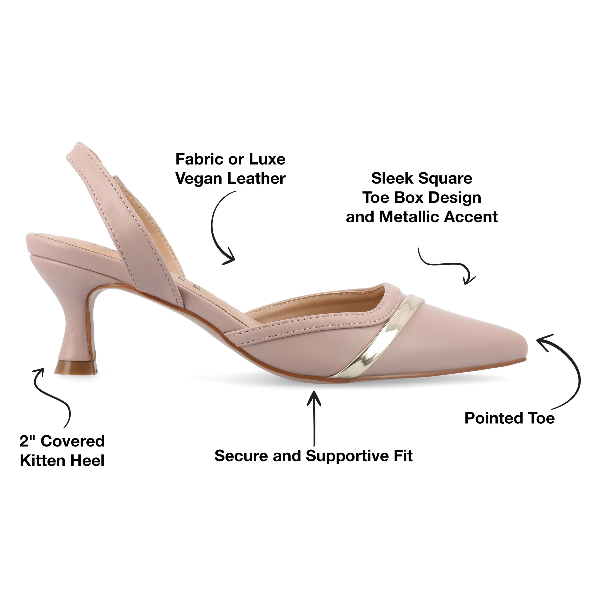 Journee Collection Women's Nellia Wide Width Pump