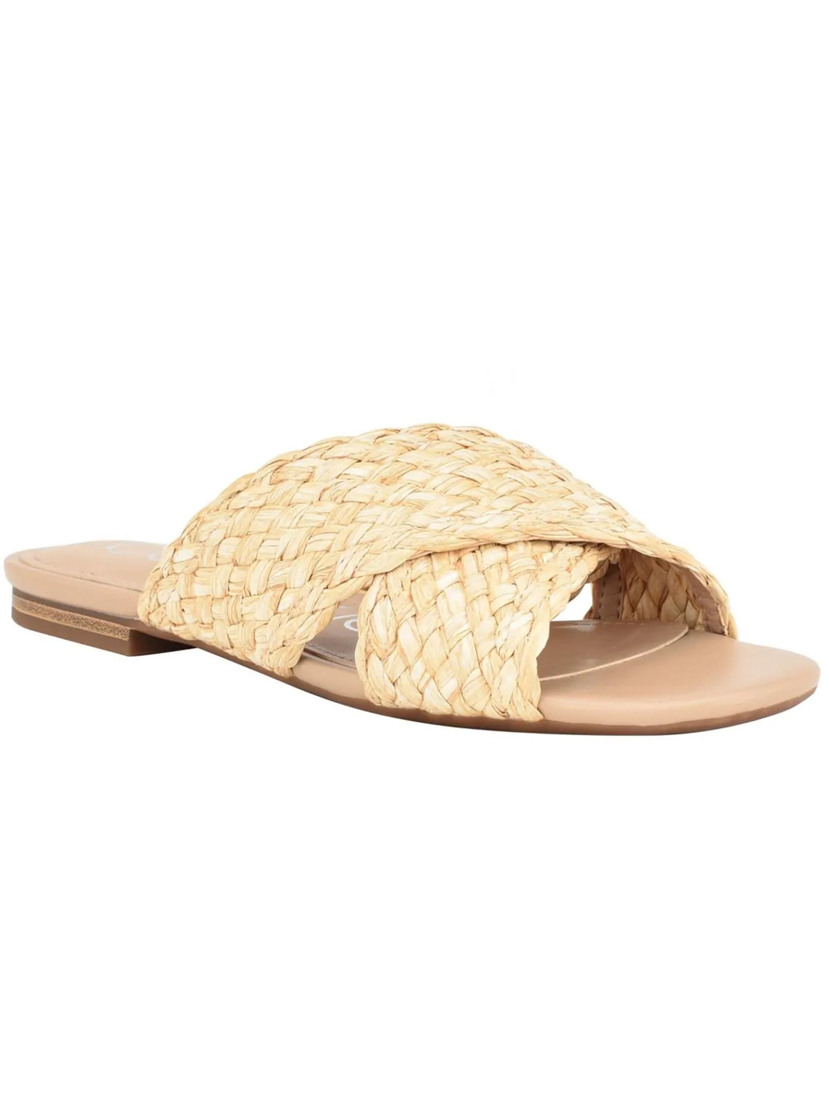 June2 Womens Slip On Flat Slide Sandals