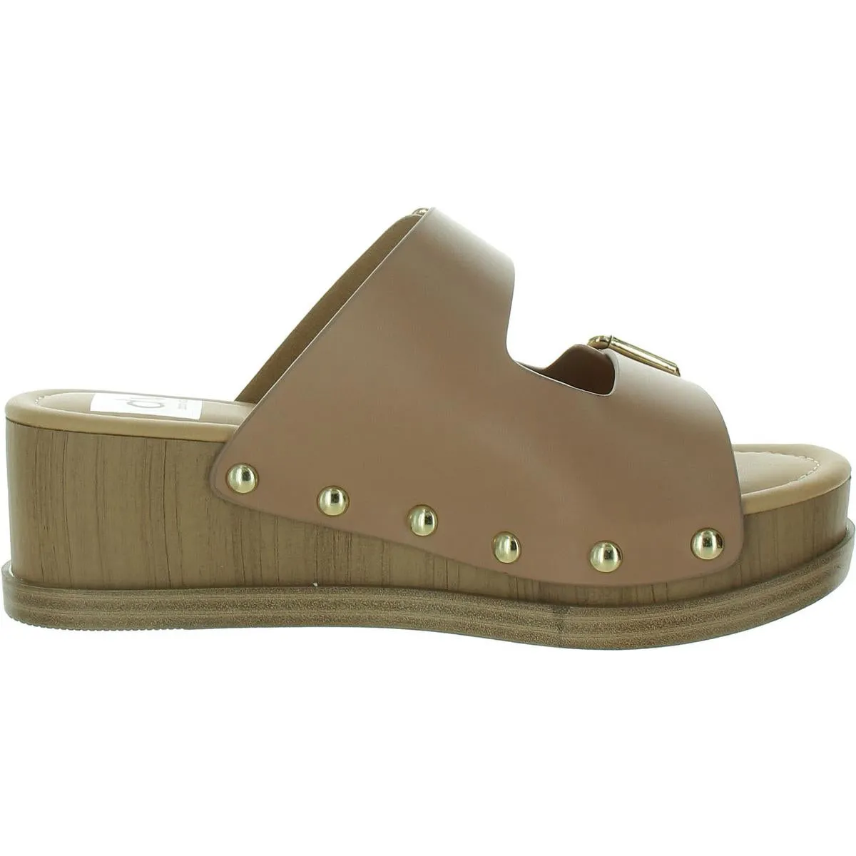Kaira Womens Buckle Open Toe Slide Sandals