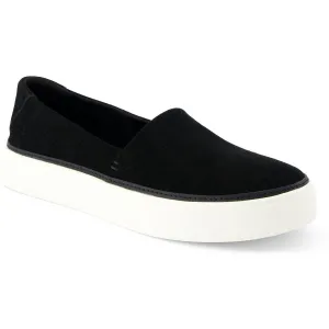 Kameron Womens Padded Insole Leather Slip-On Sneakers