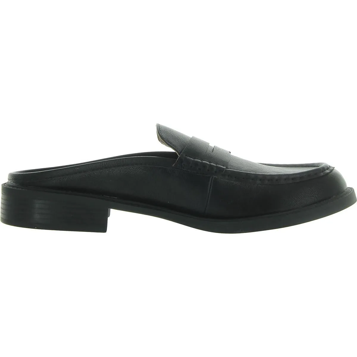 Katyaaa Womens Faux Leather Slip On Mules