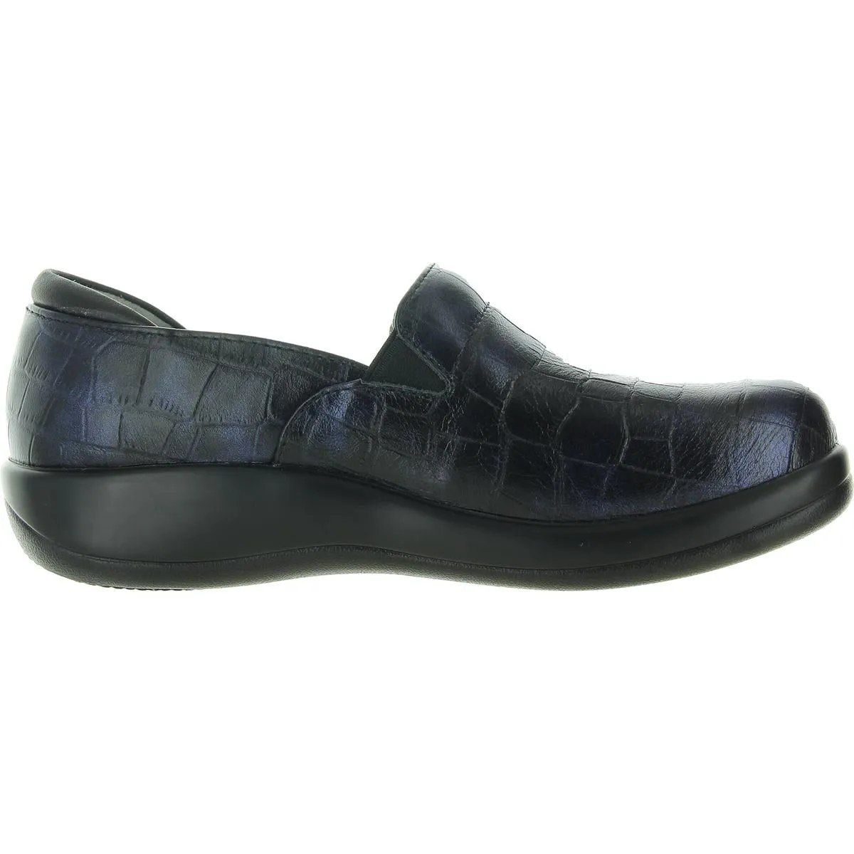 KEL-7815 Womens Cushioned Footbed Leather Clogs