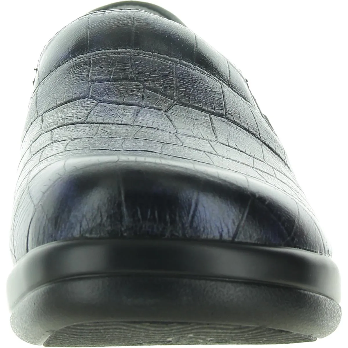 KEL-7815 Womens Cushioned Footbed Leather Clogs