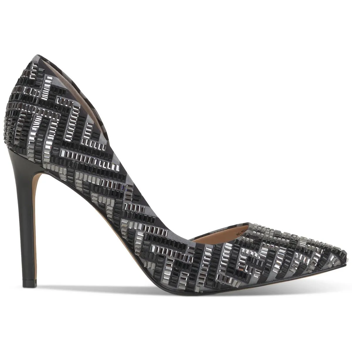 Kenjay Womens Rhinestone Pointed Toe D'Orsay Heels
