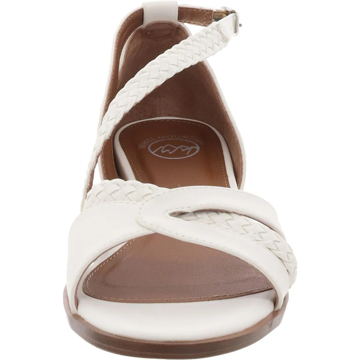 Kika Womens Faux Leather Ankle Strappy Sandals