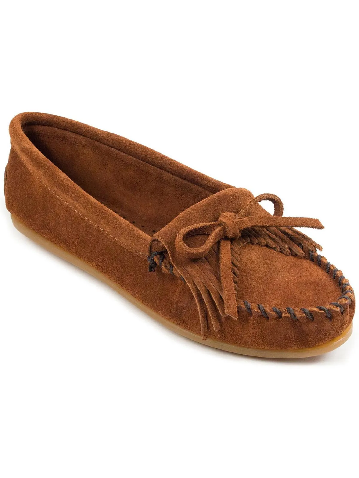 Kilty Womens Suede Moc Toe Moccasins