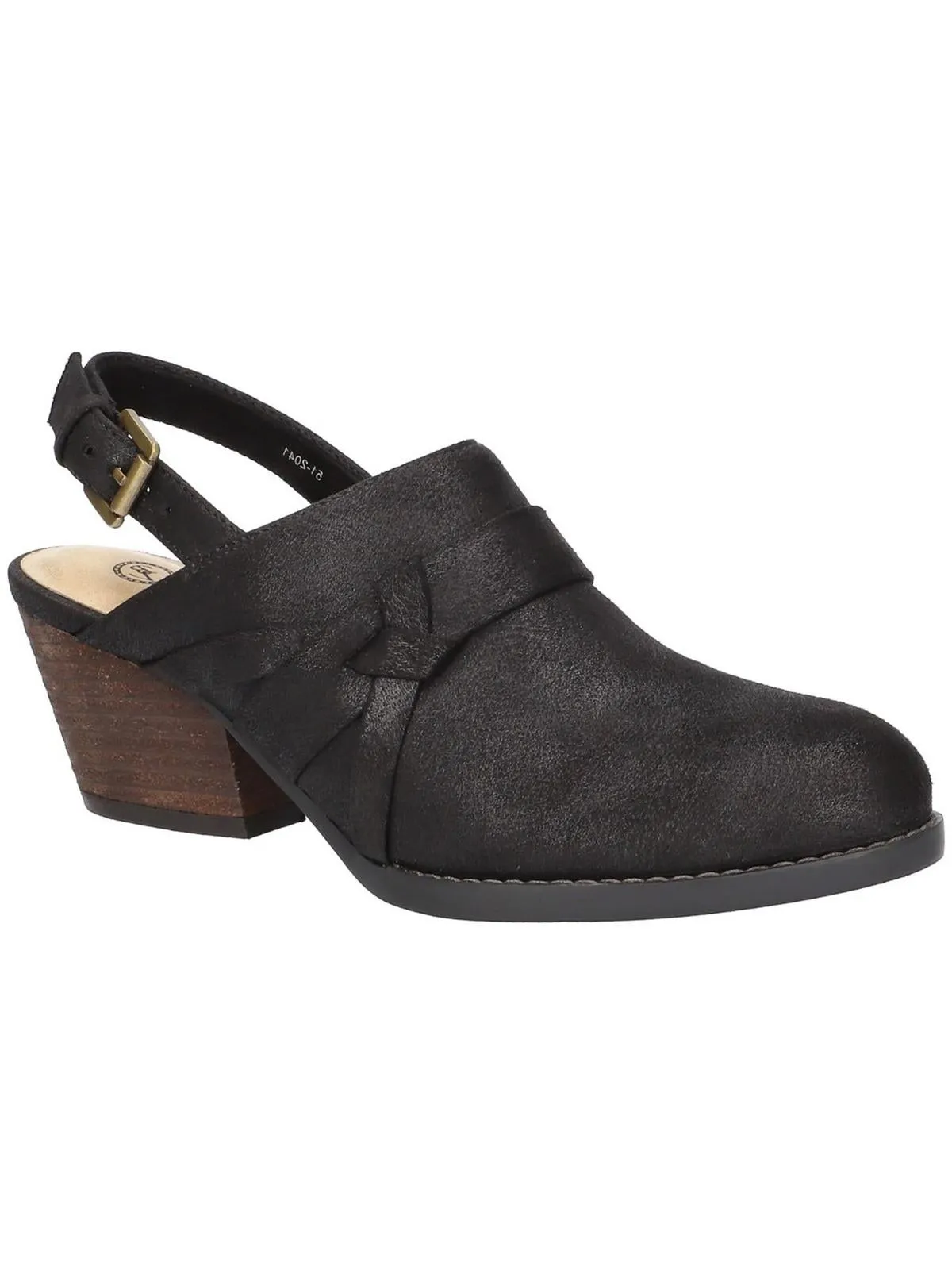 Kimberly Womens Faux Suede Buckle Pumps