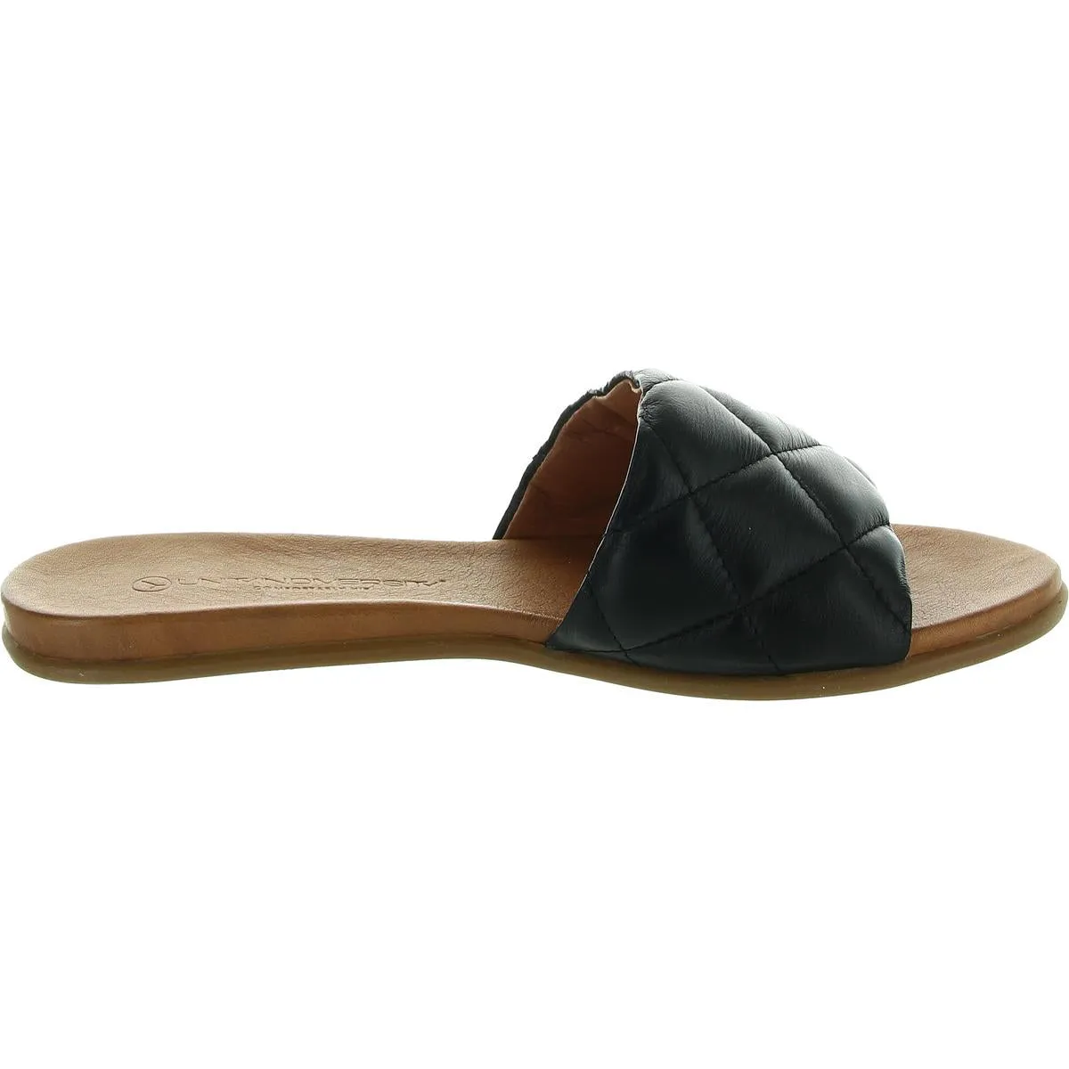 Kira 167 Womens Quilted Leather Slide Sandals