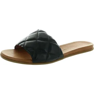 Kira 167 Womens Quilted Leather Slide Sandals