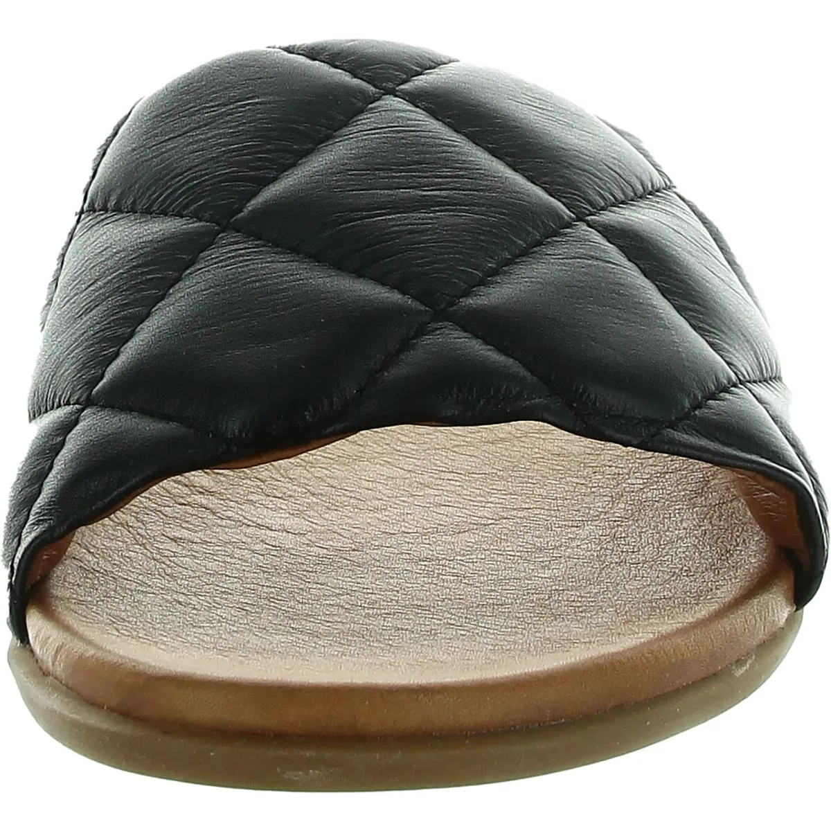 Kira 167 Womens Quilted Leather Slide Sandals