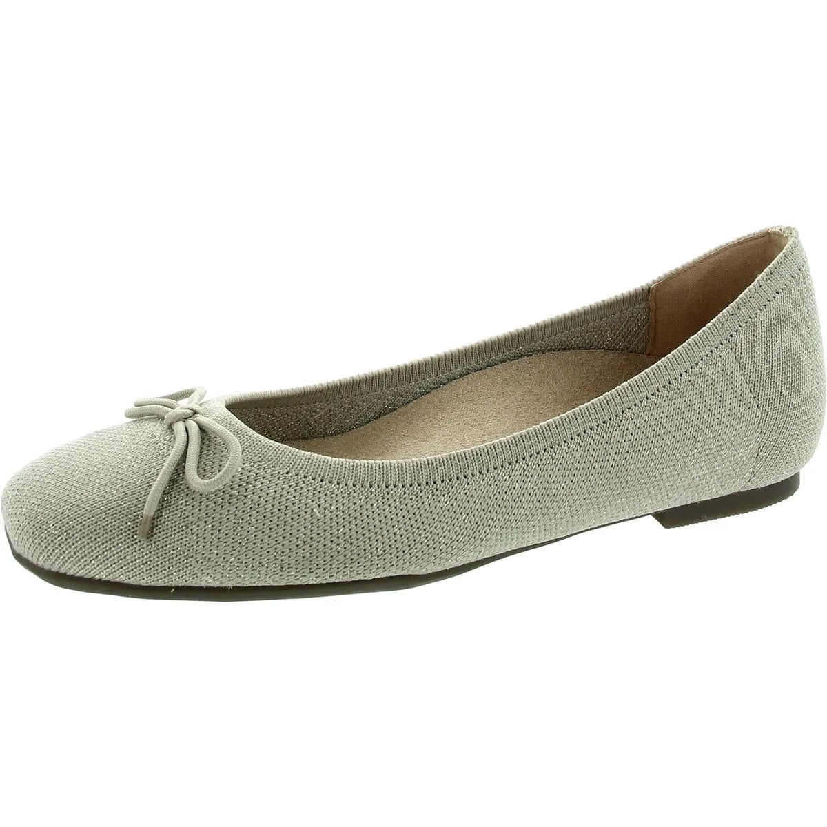 KLARA KNIT Womens Slip On Laceless Ballet Flats