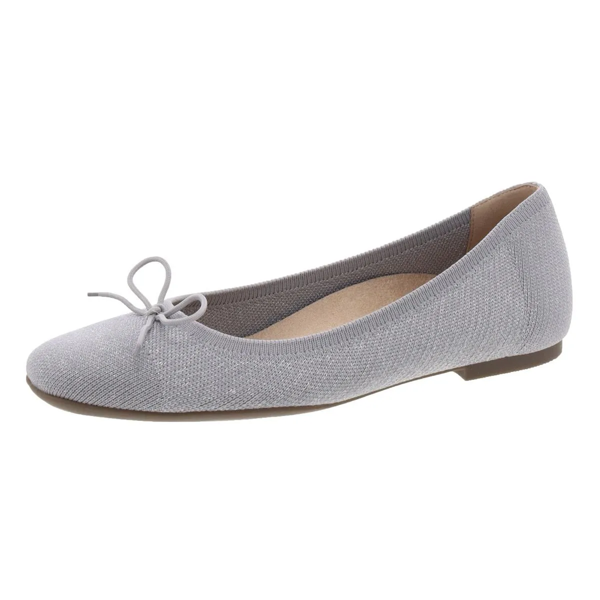 KLARA KNIT Womens Slip On Laceless Ballet Flats