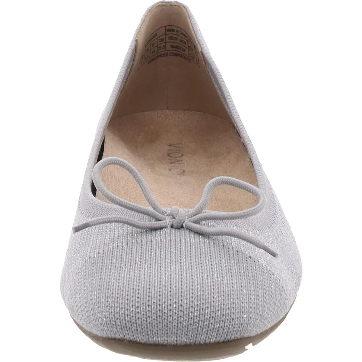 KLARA KNIT Womens Slip On Laceless Ballet Flats