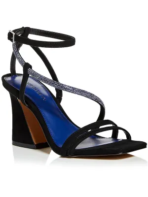 Kressila Womens Suede Rhinestone Heels