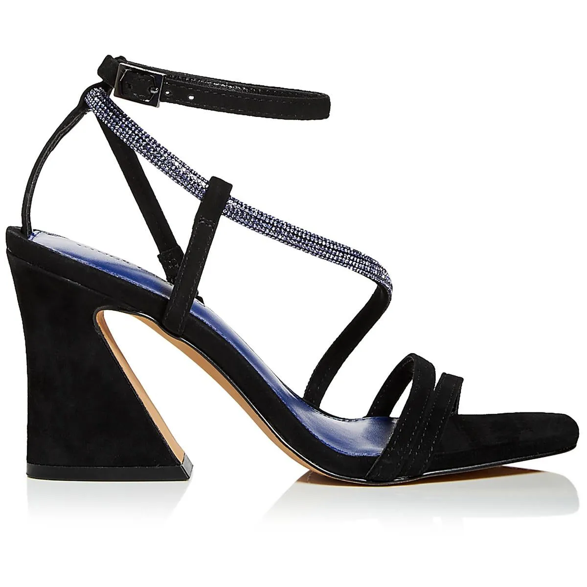 Kressila Womens Suede Rhinestone Heels