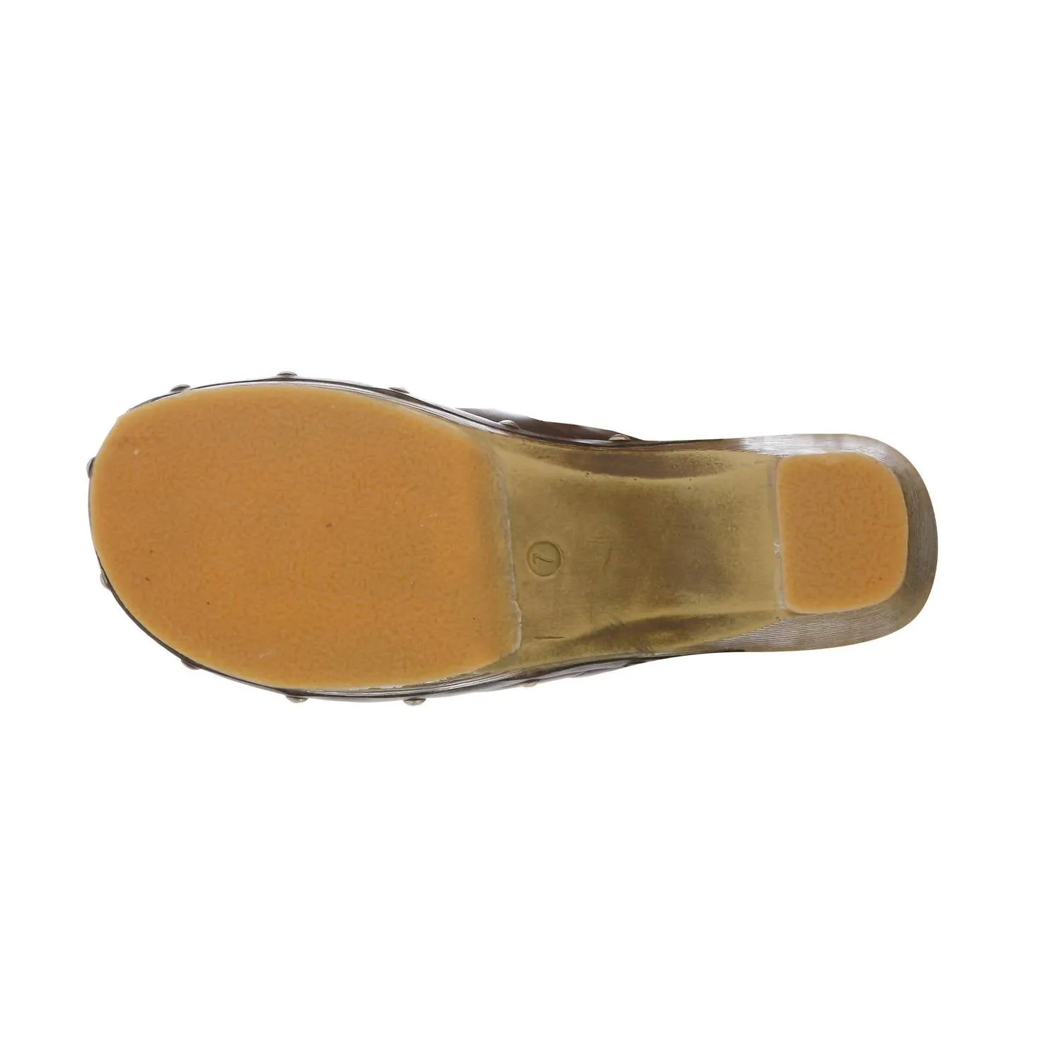 Ladies Monica Leather Clog In Coffee