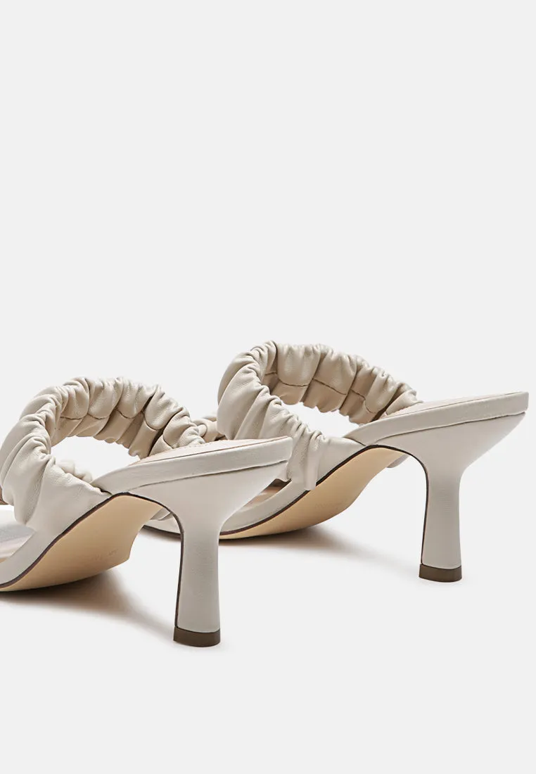 lady lynn gather around slip-on heeled sandals